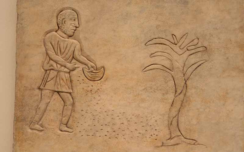 Bas-relief viticulture romaine age de fer